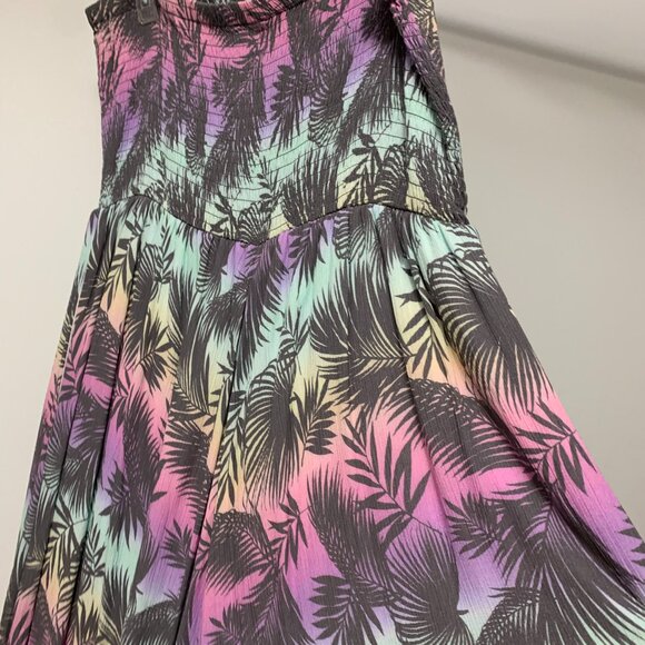 Torrid Tropical Midi Smocked Jumpsuit Size 2 - Picture 6 of 8